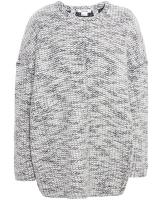 Nuevo suéter jaspeado de gran tamaño Helmut Lang Source de $350 en blanco y negro talla XS/P Foto 1 de 4