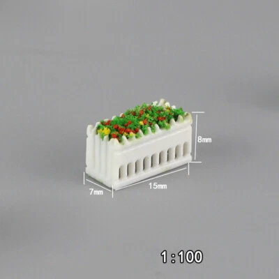 10PC HO/OO Scale Landscape Flower Trough Miniatures Garden Street Sand Table - Image 1 of 4