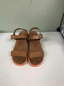 Cole Haan Women's ORIGINALGRAND Flatform Sandal W20975 Brown/Orange Size 8M - Picture 1 of 5