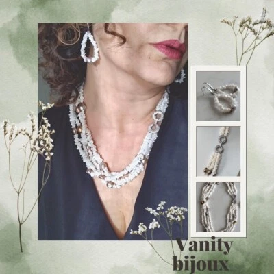 Collana Di Corallo , corallo , collana multifilo , Collana di perle ,  collana  - Immagine 1 di 4