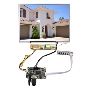 HD LCD Controller Platine mit 12,1 Zoll 1024x768 LCD Bildschirm - Bild 1 von 6