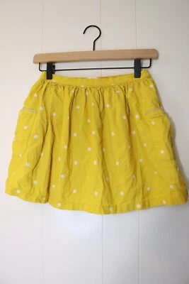 Falda Mini Boden Amarilla con Polka Blanca Talla 9-10Y Bolsillos (70) Foto 1 de 4