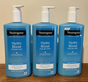3 Neutrogena Hydro Boost Normal to-Dry Skin Body Gel Cream 16oz Each - Picture 1 of 1