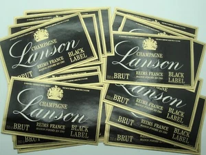 LOT 20  etiquettes /  CHAMPAGNE LANSON REIMS   /LABELS BOISSON ALCOOL OLD   - Picture 1 of 1