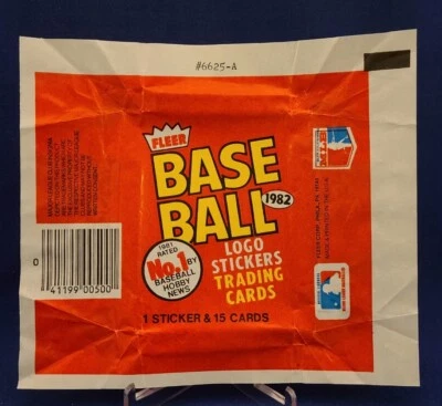 Paquete de cera de béisbol Fleer 1982 ~ ¡Excelente estado! Foto 1 de 2