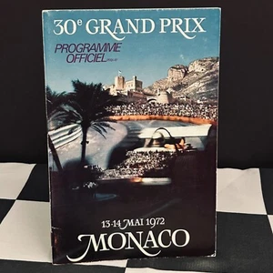 1972 30th MONACO MONTE CARLO GP F1 RACE PROGRAMME PROGRAM JEAN-PIERRE BELTOISE - Picture 1 of 8
