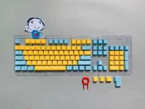 104pcs Mechanical Keyboard Keycaps Set Backlit Two-Color Replacement ABS Key Cap - Picture 1 of 41
