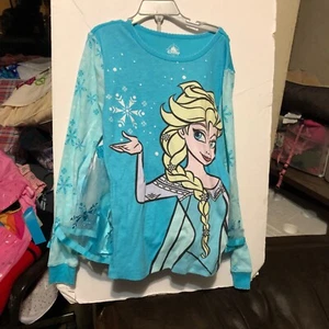 Disney Frozen Princess Elsa Party Halloween Costume Nightgown Pajama Size 10(L) - Picture 1 of 6
