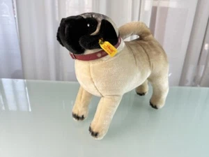 Steiff Animal 667862 Dog Pug 25 X 27 Cm. Excellent Condition - Picture 1 of 4