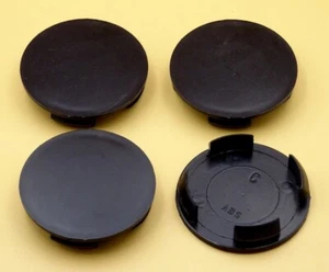 4 x hub caps hub cap wheel cover 54 mm 50 mm for alloy rims black C55 - Picture 1 of 6
