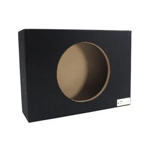 King Boxes Single 10" Shallow Vented Carpeted Speaker Box KG-ASHALLOWV10 - Picture 1 of 7