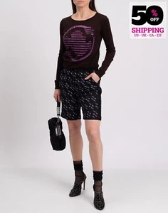 RRP €185 DIESEL BLACK GOLD Crepe Bermuda Shorts IT42 US6 UK10 M Made in Italy - Picture 1 of 7