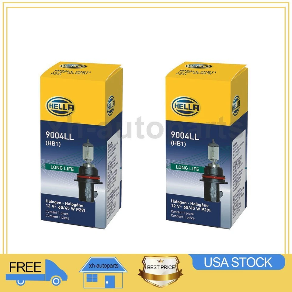 Compatível com 1989~1990 Ford Bronco II 2X feixe alto e lâmpada de farol Hella de feixe baixo - Imagem 1 de 4