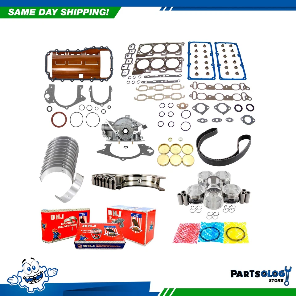 Kit de reconstrucción de motor maestro DNJ EK1145M para 93-94 Chrysler Concorde 3,5 L V6 SOHC Foto 1 de 4