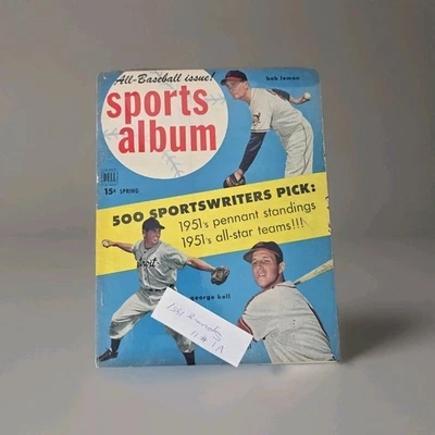 Álbum deportivo 1951 edición de béisbol George Kell Bob Lemon Stan cubierta musical de colección Foto 1 de 4