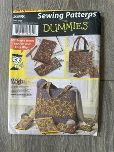 Simplicity 5598 Schnittmuster für Schnuller Tasche Beuteltasche Zubehör Einheitsgröße ungeschnitten - Bild 1 von 2