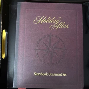 Vintage 1999 Disney World Holiday Atlas Bilderbuch Ornament Set Mickey Mouse Echtheitszertifikat - Bild 1 von 11