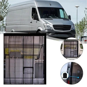 RV Curtains Sliding Door Screen Rear Tailgate Exposure For Sprinter - Picture 1 of 6