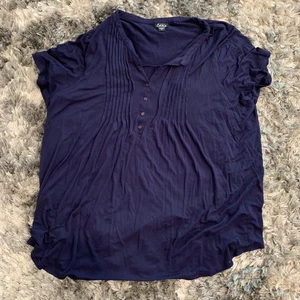 Blusa sin mangas Simply Emma para mujer talla 2X azul oscuro - Imagen 1 de 5