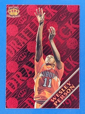 1995 Pacific Collection Wesley Person #42 Auburn Suns | Red Draft - RC | Raw - Image 1 of 4