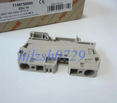 5pc New Weidmuller Spring-loaded Terminal Block ZDU10 - Image 1 of 2