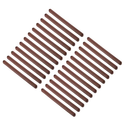 Schubladenführungen,24Stk,235mm aus Kunststoff,gerillte Führungsschienen (braun) - Bild 1 von 4