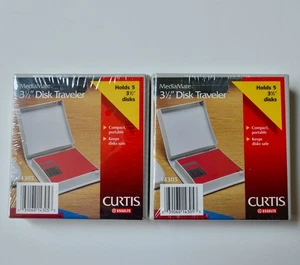 Curtis MediaMate 3,5" Boîtier de voyage pour disque Lot de 2 neuf - Photo 1/3