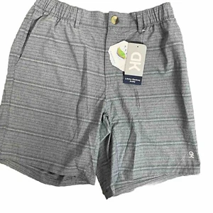 Little Donkey Andy Stretch Drytech UPF 50+ Shorts Pockets Button Gray Mens L - Picture 1 of 5