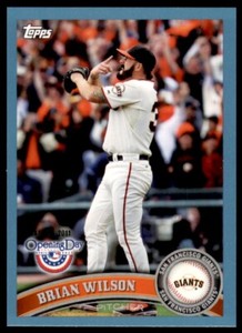2011 Topps Opening Day Blue #101 Brian Wilson 1172/2011 San Francisco Giants
