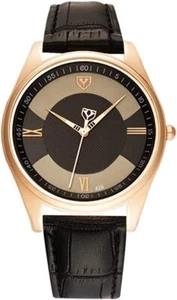 Elegant geschmackvolle Premium High End edel verstellbare Espresso beige Uhr CL2 - Bild 1 von 7