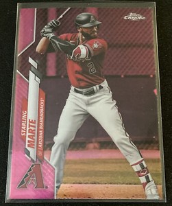 2020 Topps Chrome Update Starling Marte U-3 Pink Parallel - Arizona Diamondback