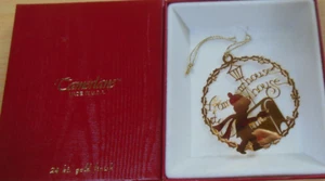 Camerlane "From our House to Your House" 24kt Gold Finish Ornament Made in USA - Bild 1 von 4