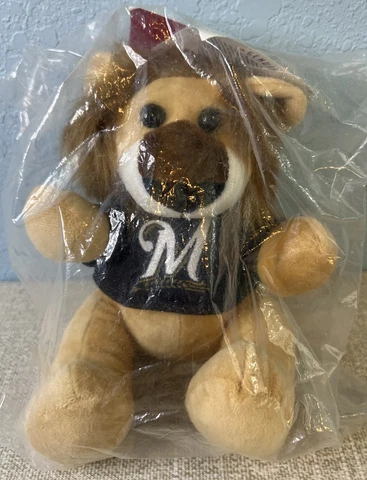 Milwaukee Brewers Plush Lion MLB FOCO 8" x 5" Cover