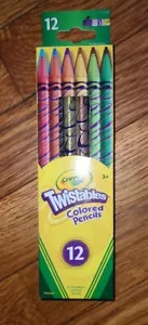 NUOVE matite colorate Crayola 68-7408 12 Ct Twistables - Foto 1 di 2