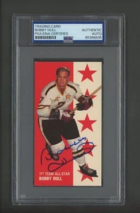 Bobby Hull 1994 Parkhurst Tall Boys AS #136 Blackhawks PSA/DNA Encased Autograph - Picture 1 of 2