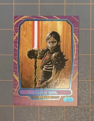 Star Wars Galactic Files: DARTH NIHL (227) BLUE FOIL PARALLEL sn. 059/350 (2012) - Image 1 of 4