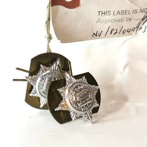 Original Royal Deagoon guards Collar Badge Pair Standard Pattern Sealed Sample - Picture 1 of 5