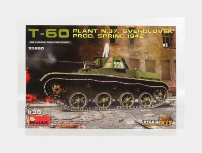 1:35 Miniart Krupp T-60 Tank Sverdlovsk Spring 1942 Kit MA35260 Modellino - Immagine 1 di 2