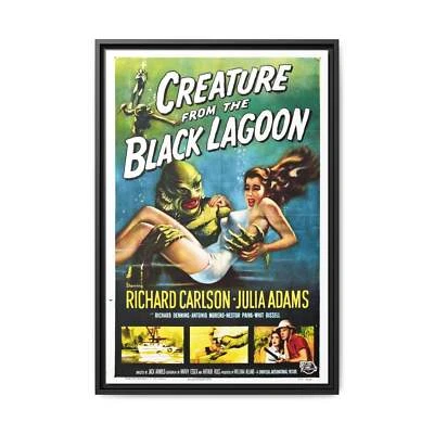 Cult Classic Large Gallery Framed Canvas 20" x 30" Movie Poster Art - Creature F - Image 1 of 4