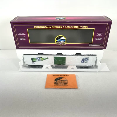 MTH Premier 20-94225 Rolling Rock Beer 60’ Reefer Car O Gauge New #33010 - Image 1 of 4