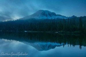 Mount Rainier National Park wall art, Reflection Lakes print, Fine art pics - Picture 1 of 5