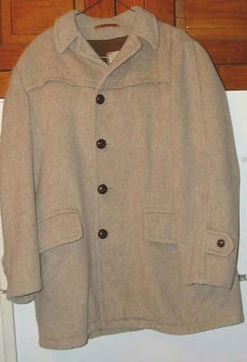 VINTAGE McGREGOR OFF WHITE SOFT WOOL CAR COAT- 40 - Image 1 of 4