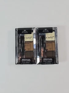 Lot Of 2- Wet n Wild Ultimate Brow Kit Ash Brown 963  Mirror & Tweezers - Picture 1 of 1