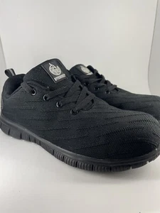 DYKHMILY Steel Toe Shoes for Men Women Lightweight Safety Shoes, Black, SZ-7.5 - Picture 1 of 5