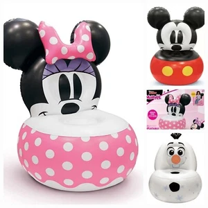 Disney Mickey Mouse and Minnie Mouse Junior Inflatable Children's Chairs Ages 3+ - Picture 1 of 12