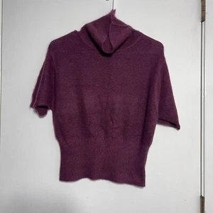 Suéter para mujer Takeout New York mezcla seda y angora cuello alto talla grande de colección - Imagen 1 de 4