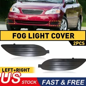 Fog Lamp Light Cover LH Left + RH Right SIDE For 2005-2008 Toyota Corolla - Foto 1 di 9