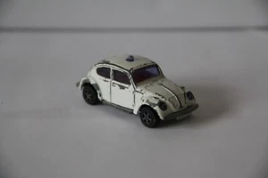 CORGI JUNIORS 3 WHIZZWHEELS VW VOLKSWAGEN 1300 BEETLE POLICE CAR DIECAST 1972 - Picture 1 of 1
