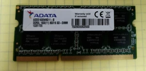ADATA ADDS1600W8G11-B DDR3-1600MHz PC3-12800 8GB 1.35V 204Pin SoDIMM Memory - Picture 1 of 1