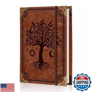 Ovesmusl PU Leather A5 Binder 6 Ring Refillable Journal 100 GSM 240 Pages Ref - Picture 1 of 5